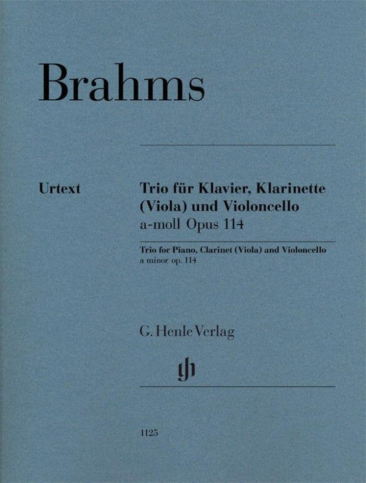 Brahms Clarinet Trio in A Minor Op 114 for Clarinet, Cello, and Piano - Henle HN1125