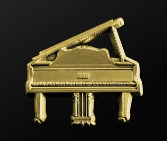 Musician Grand Piano Pin in Gold