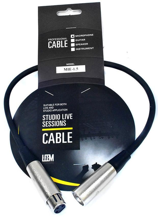 Leem 1.5ft XLR Male to XLR Female Microphone Cable