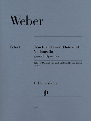 Trio in G Minor Op 63 for Piano, Flute, and Cello - Chamber Sheet Music