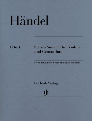 7 Sonatas for Violin and Basso Continuo by George Frideric Handel - G. Henle Verlag