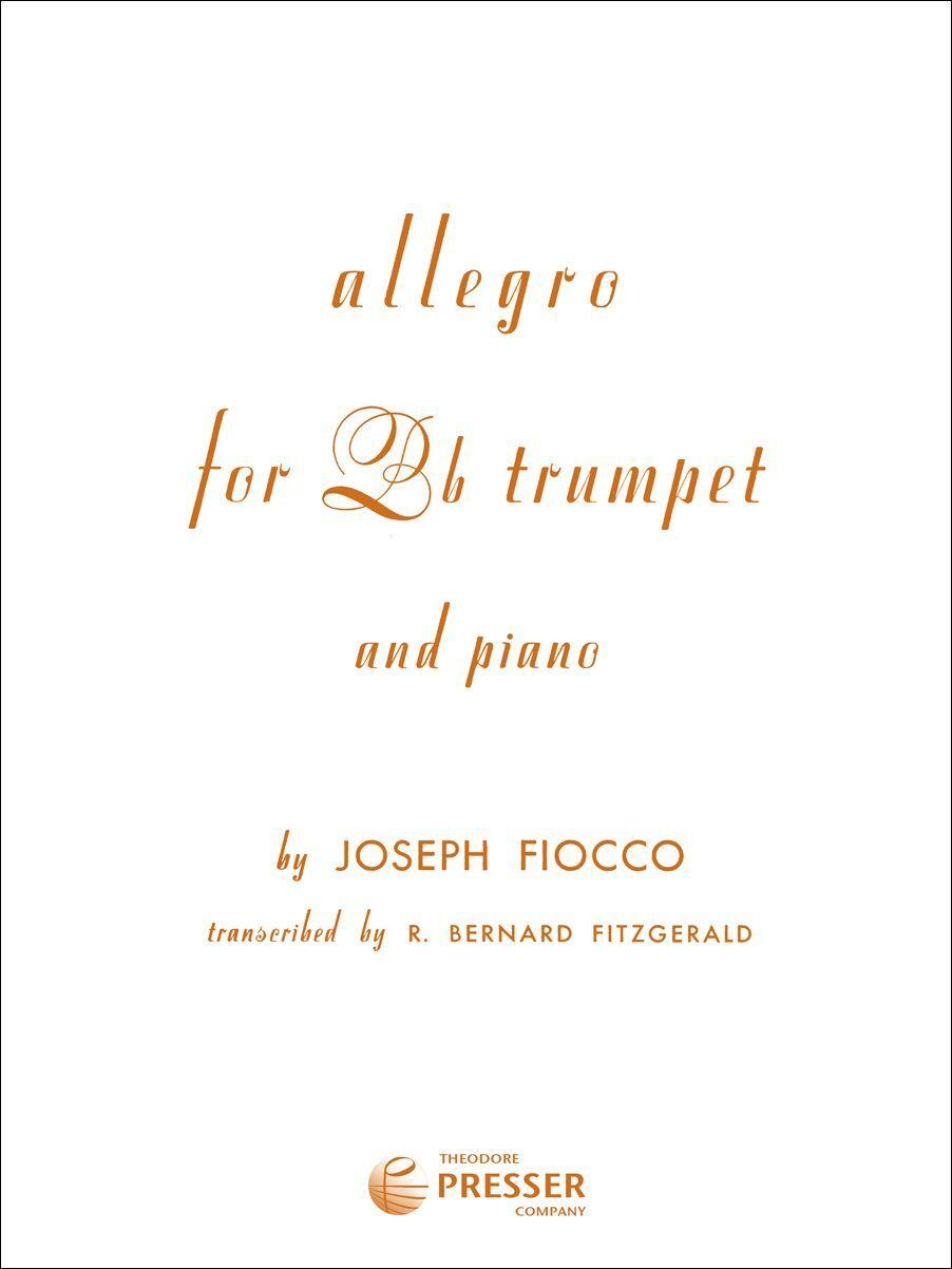 Allegro for Bb Trumpet and Piano by Fiocco