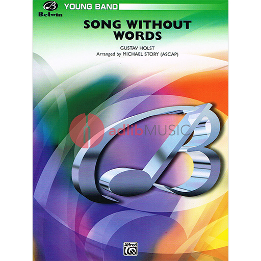 Song Without Words CB Grade 2 by Holst, Gustav - Concert Band Sheet Music