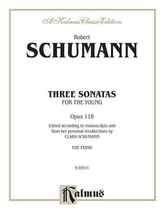 3 Sonatas Op. 118 Piano Sheet Music