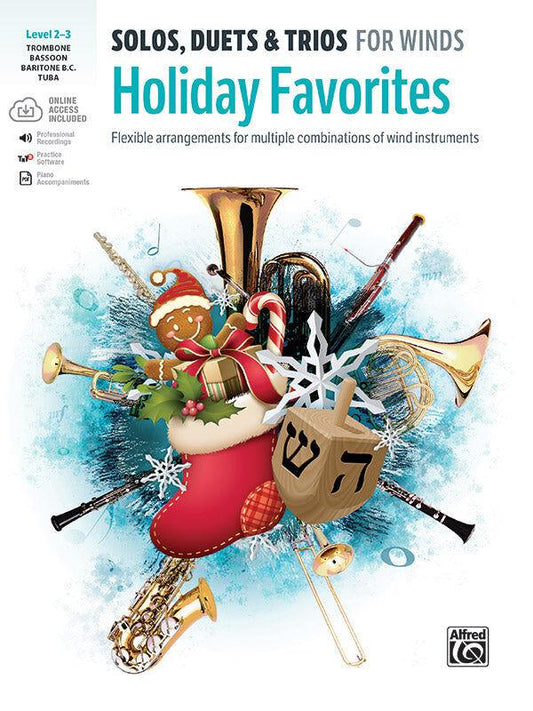 Solos Duets & Trios: Holiday Favorites for Trb/BC/Bsn/Tuba - Various Galliford Bill Alfred 48018