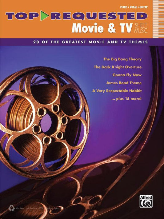 Top-Requested Movie & TV Sheet Music for Piano, Vocal, Guitar
