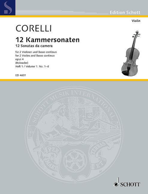12 Chamber Sonatas Op 4 Vol 1 Nos 1-6