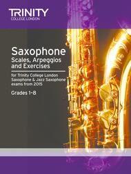 Trinity Saxophone Scales, Arpeggios & Exercises for Saxophone & Jazz Exams, Grades 1-8, TCL013415