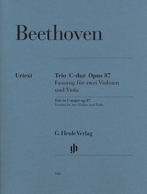 Trio in C Major Op 87 for 2 Violins and Viola - Chamber Sheet Music