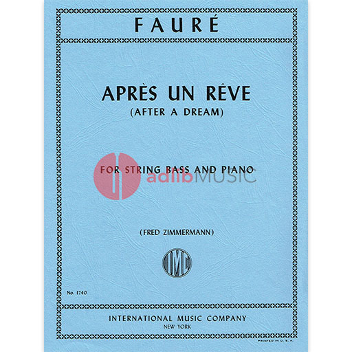Apres Un Reve for Double Bass and Piano