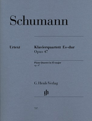 Schumann - Quartet in Eb Major Op. 47 - Piano Quartet Sheet Music Henle HN737
