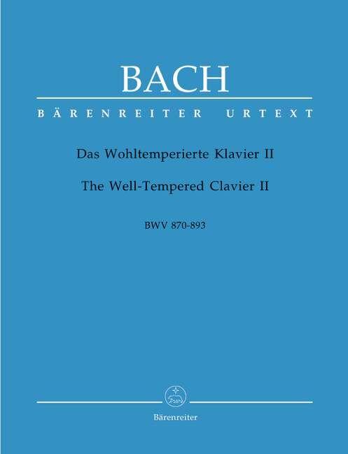 Bach Well Tempered Clavier Book 2 BWV 870-893 Piano Sheet Music