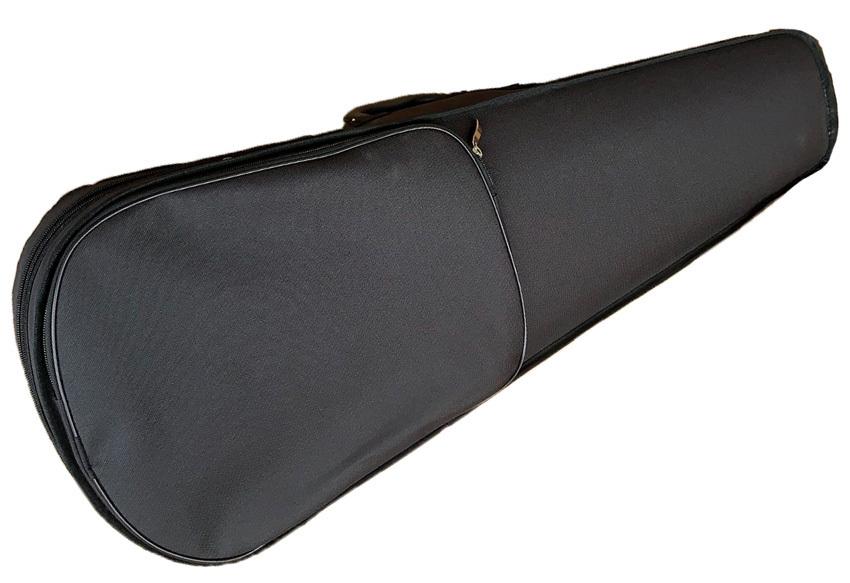 MBT Semi-Hard Shaped 15" Viola Case with Padded Interior, Storage Pocket, and Shoulder Straps - Black