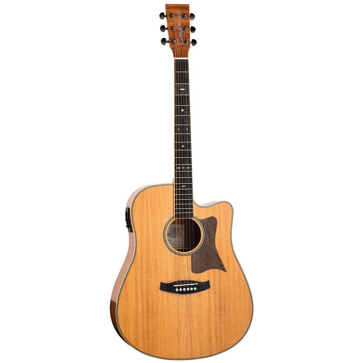 Tanglewood TRU5-CE-FMH Reunion Pro Dreadnought C/E Solid Cedar Top Flame Okoume