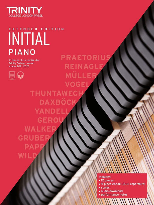 Trinity Piano Exam Pieces 2021-23 Extended Edition Initial - Piano Sheet Music and Exam Book