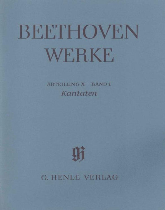 Beethoven Cantatas Full Score - Henle Choral Sheet Music
