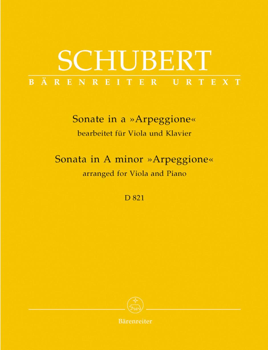 Sonata in A Minor D 821 for Viola and Piano - Schubert Urtext Edition