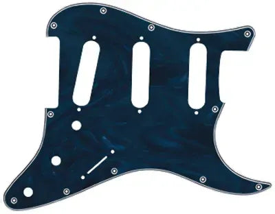 X Guard SC Style Scratchplate 4 Ply Black Moire Pick Guard