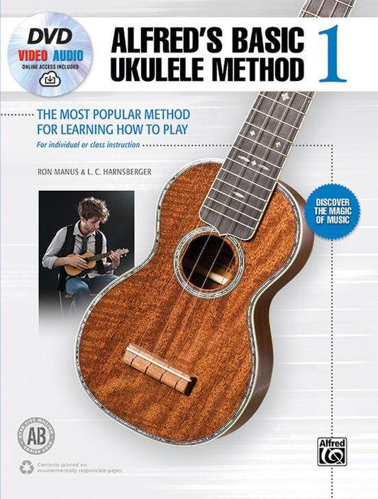Alfred's Basic Ukulele Method Book 1 with DVD