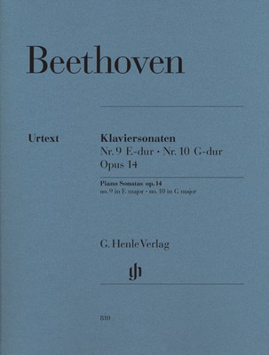 Beethoven Sonata No 9 Op 14 No 1 & Sonata No 10 Op 14 No 2 Piano Sheet Music