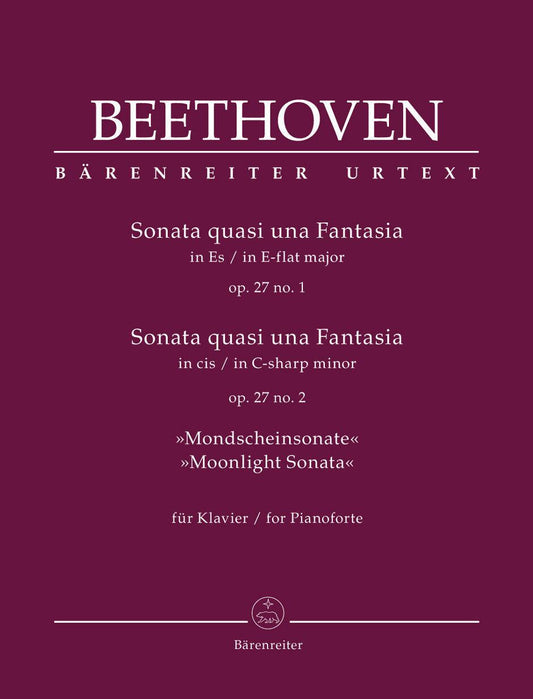 Beethoven Piano Sonatas Op 27 Nos 1 & 2 - Del Mar Barenreiter BA10853
