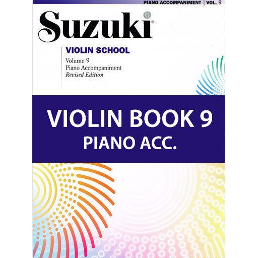Suzuki Violin School Book Volume 9 - Piano Accompaniment International Edition 44058