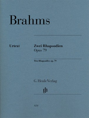Brahms - 2 Rhapsodies Op. 79 for Piano Solo - Henle HN1251