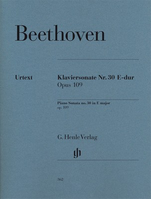 Piano Sonata No.30 in E major Op.109 by Beethoven - Urtext Edition
