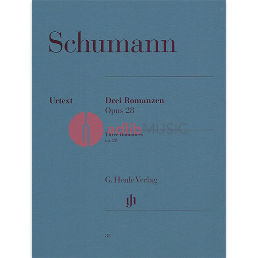 Three Romances Op. 28 Piano Solo Sheet Music