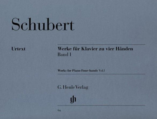 Schubert Works for Piano Four Hands Volume 1 - Henle HN094
