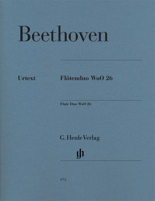 Flute Duo WoO 26 - Easy Teaching Material for Two Flutes, Urtext Edition, Henle Quality