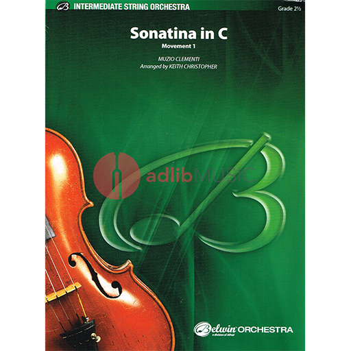 Sonatina in C for String Orchestra Grade 2.5 by Clementi, Muzio - Alfred Music