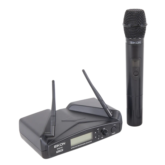 Eikon WM700MA Handheld Wireless Microphone System 516-562Mhz with ABS Case and USB Power Adapter