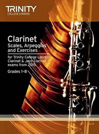 Trinity Clarinet Scales Grades 1-8 - Clarinet Exam Book TCL013408
