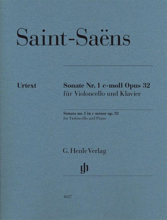 Saint-Saens Cello Sonata No 1 in C minor Op 32 for Cello and Piano Henle HN1057