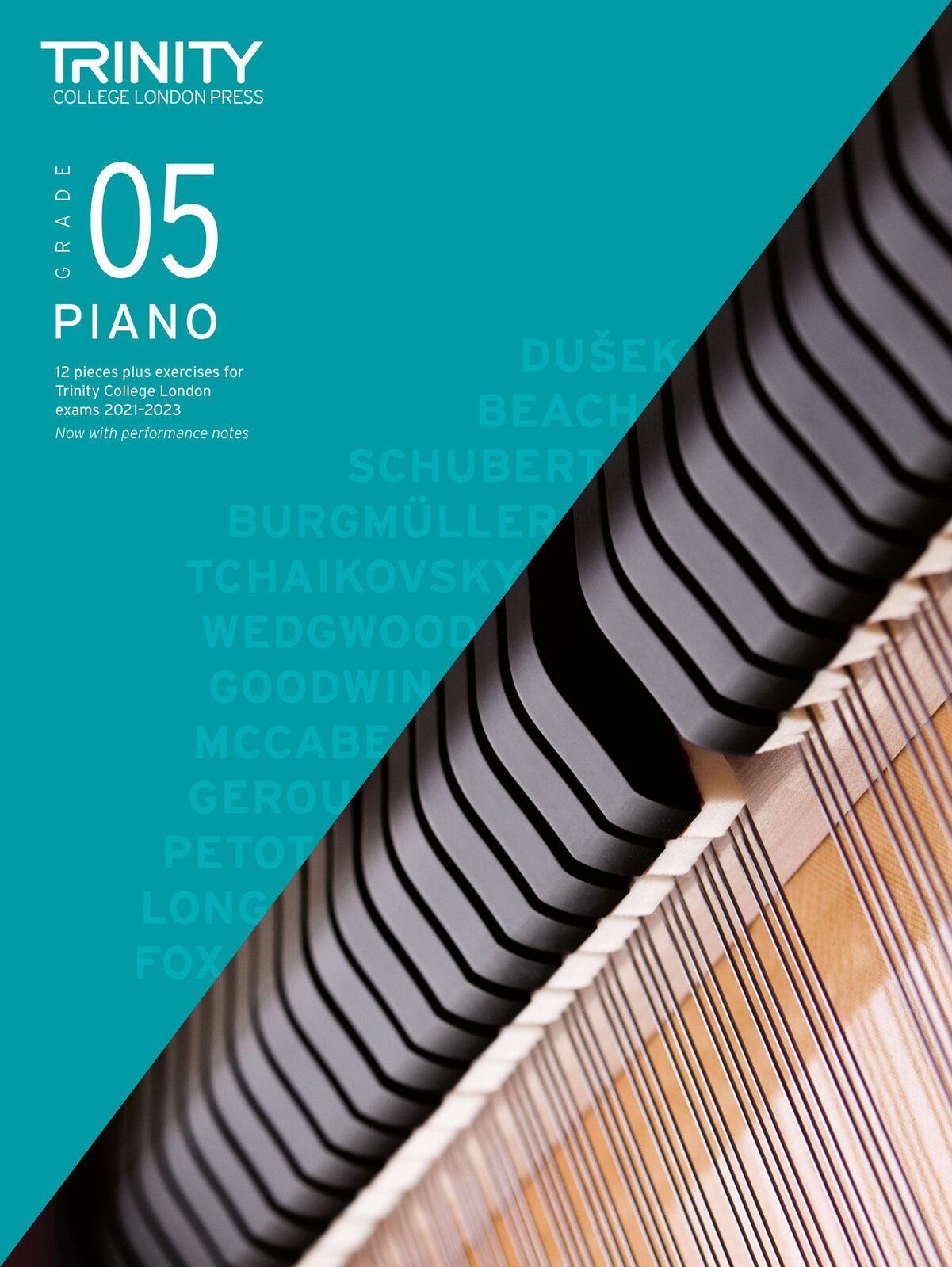 Trinity Piano Exam Pieces 2021-23 Grade 5 - Book Only - Trinity College TCL020284
