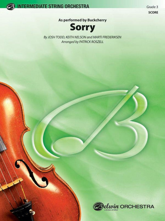 SORRY SOR GR3 String Orchestra Sheet Music