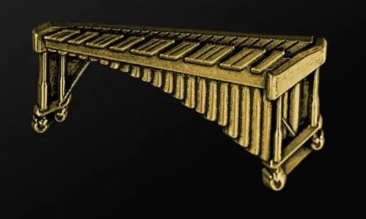 Musician Designer Gold Marimba Pin