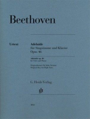 Adelaide Op 46 for High Voice and Piano - Vocal Sheet Music by Beethoven