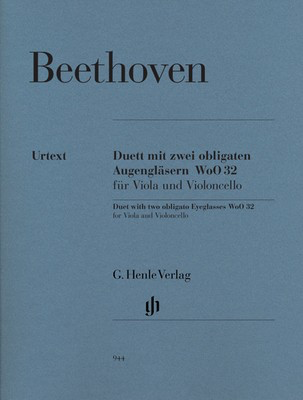 Duet with Two Obligato Eyeglasses WoO 32 Vla/Cello Sheet Music