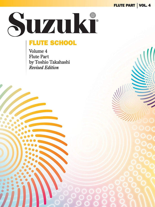 Suzuki Flute School Book Volume 4 - Flute Book Only, No CD International Edition Summy Birchard 0171S