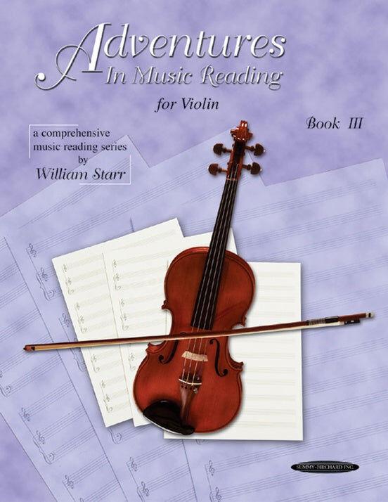 Adventures in Music Reading for Violin Book 3 - Suzuki Method Sheet Music and Tutor