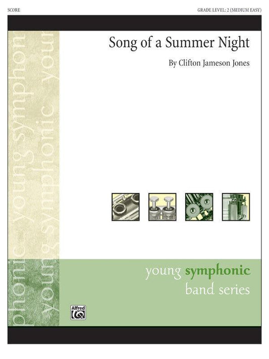 Song of a Summer Night Concert Band Sheet Music Grade 2 by Jones, Clifford Jameson