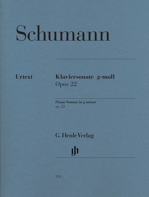 Piano Sonata in G Minor Op. 22 Urtext Edition by Schumann, Edited by Ernst Herttrich