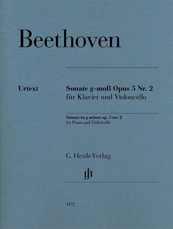 Beethoven Cello Sonata in G Minor Op 5 No 2 with Piano Accompaniment Henle HN1472