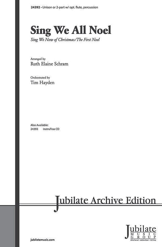 Sing We All Noel Unison or 2-Part Choral Sheet Music