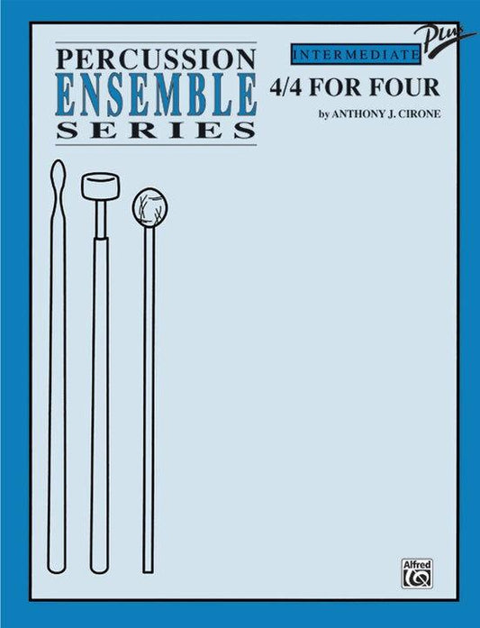 4/4 for Four Percussion Ensemble - Intermediate Sheet Music