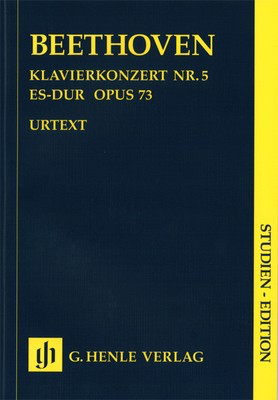 Piano Concerto No 5 in Eb Major Op 73 Study Score