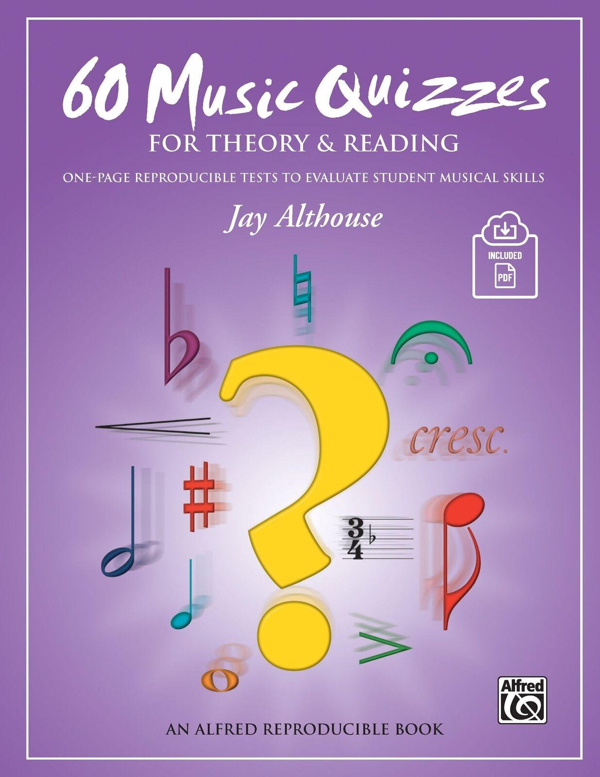 60 Music Quizzes for Theory & Reading Book/CD