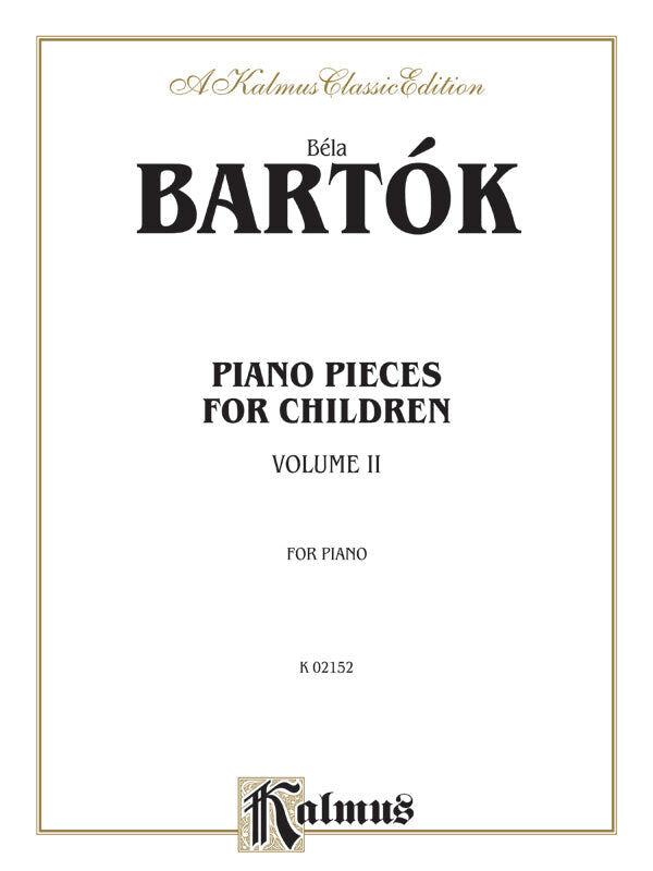 Bartok for Children BK 2 Piano Sheet Music Intermediate Level Solos 22-42